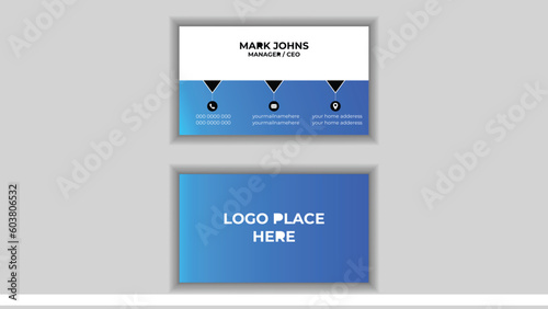 Creative Modern Business Card Design template.