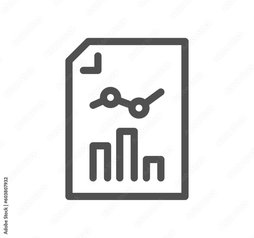 Data analysis related icon outline and linear vector. Data analysis related icon outline and linear vector.