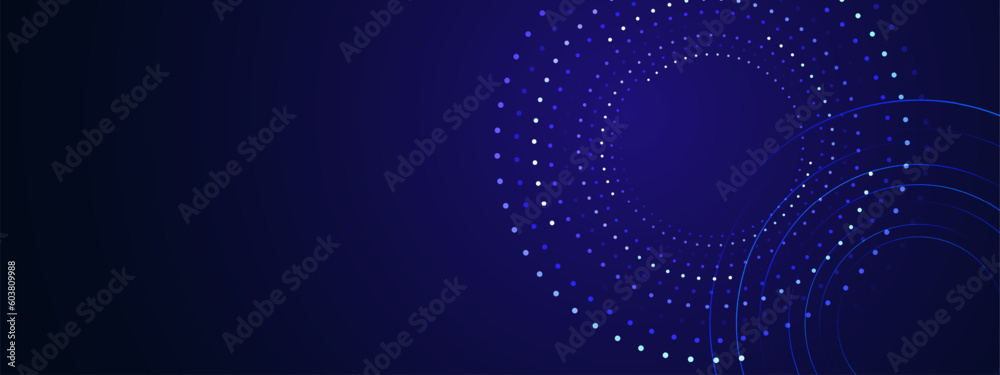 Blue abstract background, technology hi-tech futuristic template. Vector illustration	
 - obrazy, fototapety, plakaty 