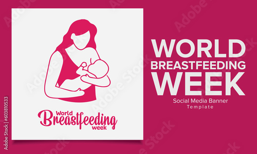 The newest world breastfeeding week theme or social media feed