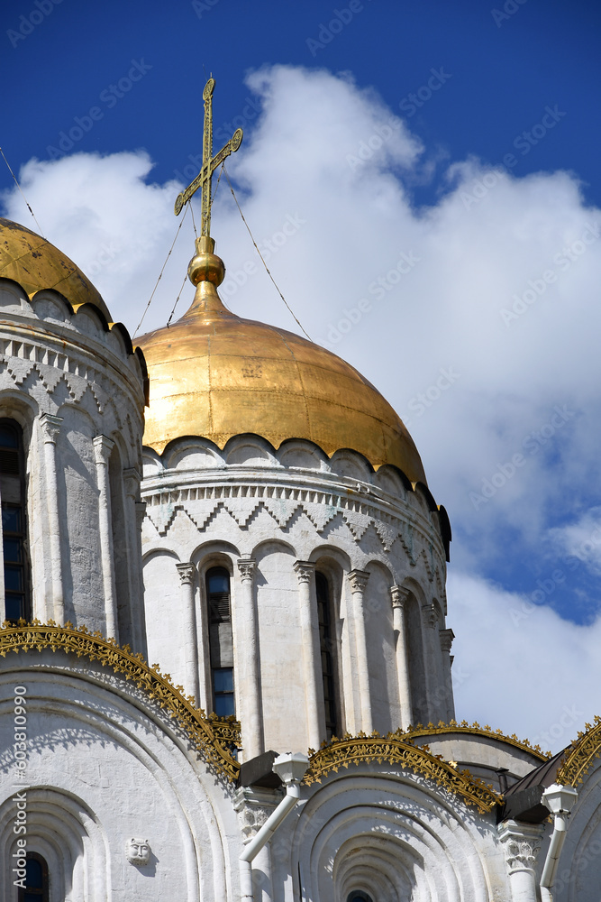 Assumption church in Vladimir town, Russia