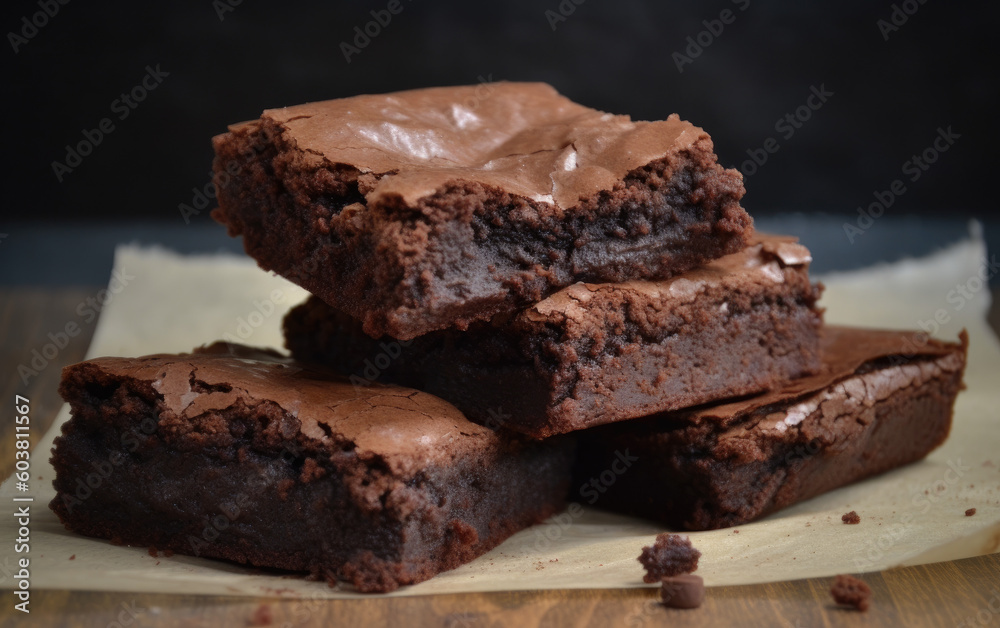 brownies created with Generative AI technology brownies created with Generative AI technology