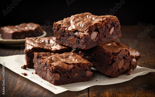 brownies created with Generative AI technology
