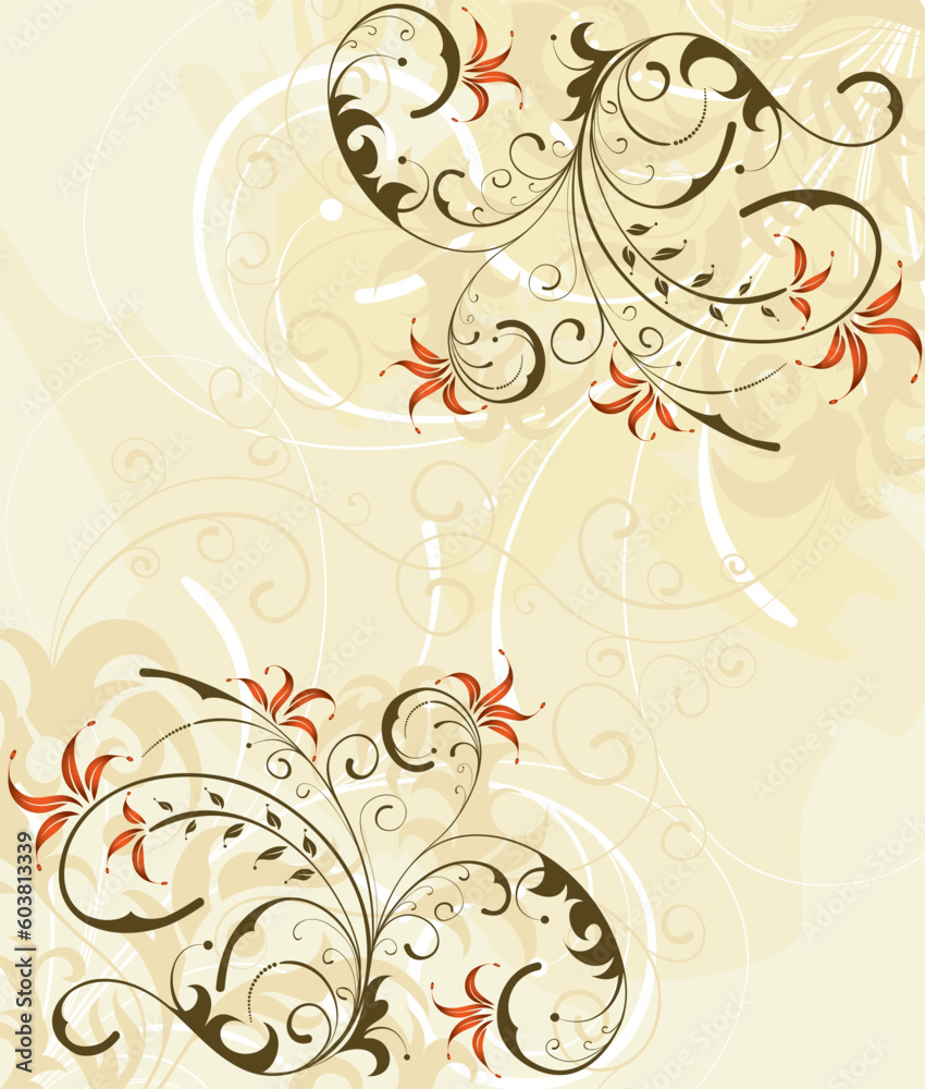 Grunge paint flower background, element for design, vector illustration Grunge paint flower background, element for design, vector illustration