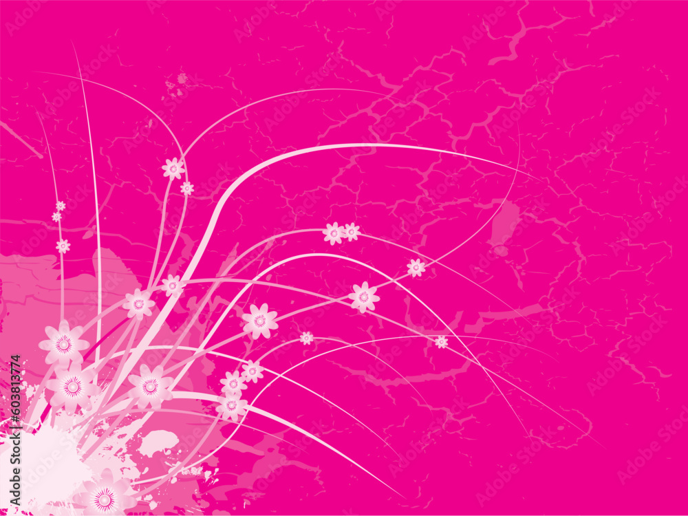 Floral abstract design in different shades of pink it is an ideal background Floral abstract design in different shades of pink it is an ideal background