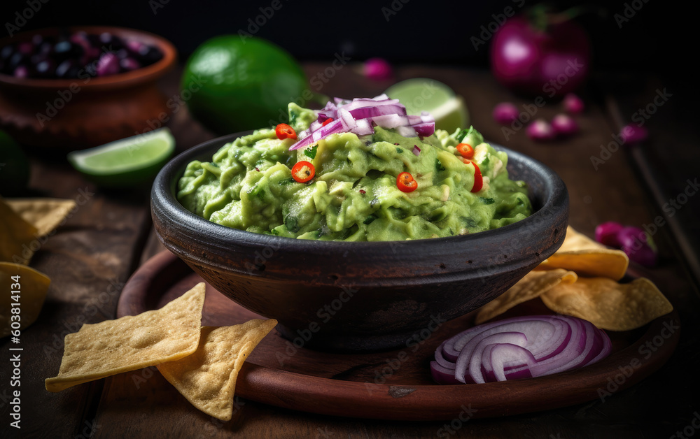 Guacamole created with Generative AI technology Guacamole created with Generative AI technology