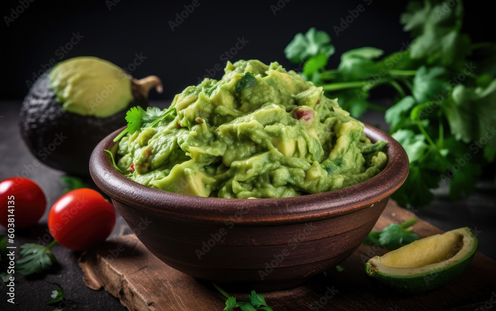 Guacamole created with Generative AI technology Guacamole created with Generative AI technology