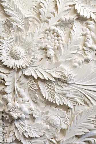 Painted Art Carved Background