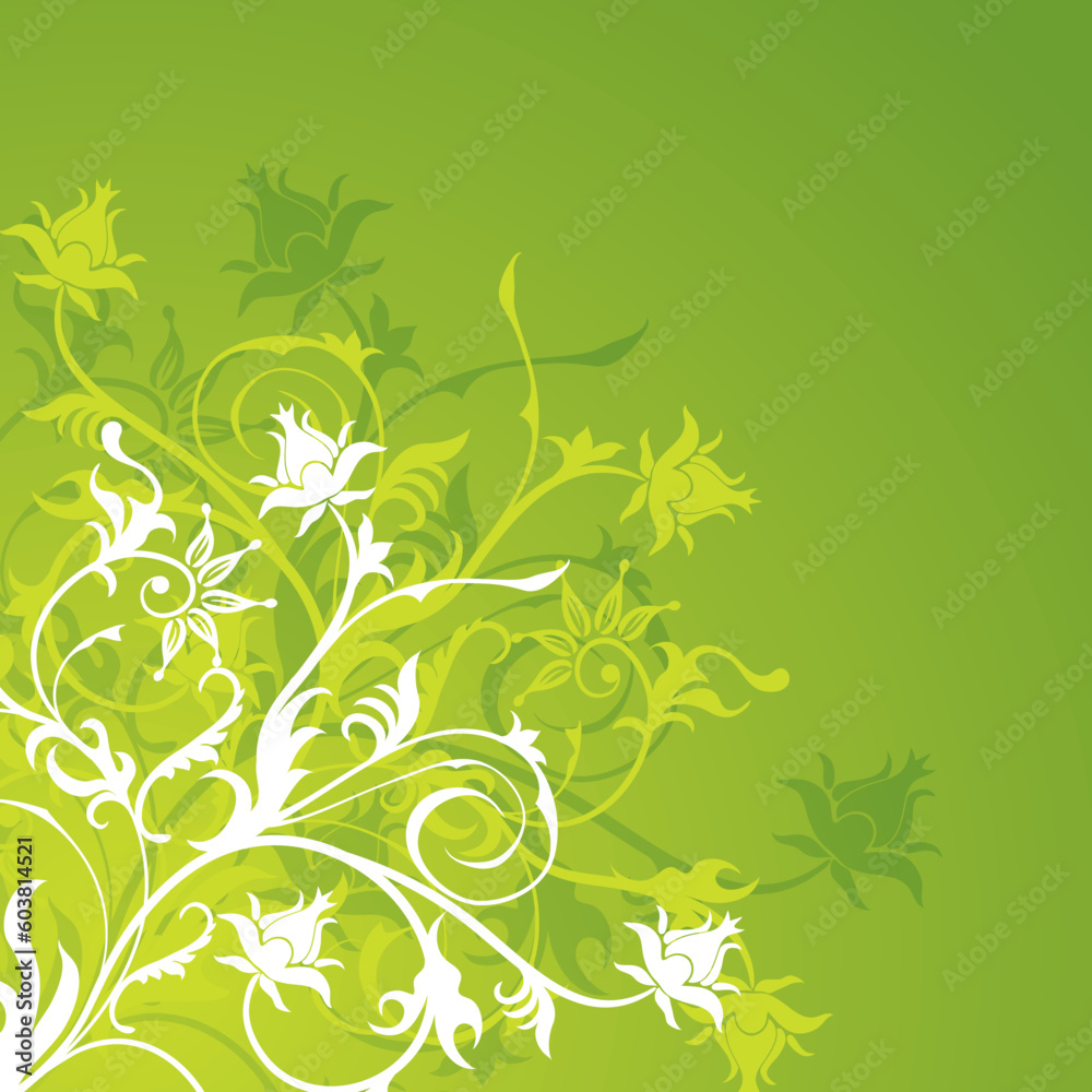 Floral abstract background, vector illustration Floral abstract background, vector illustration