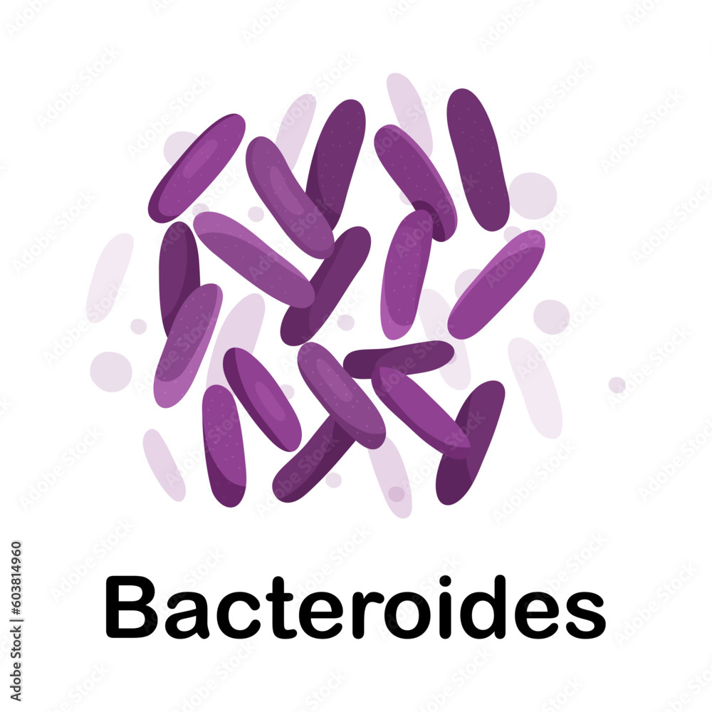 Bacteria in the body. Microorganisms. bacteroides. Medicine and health ...