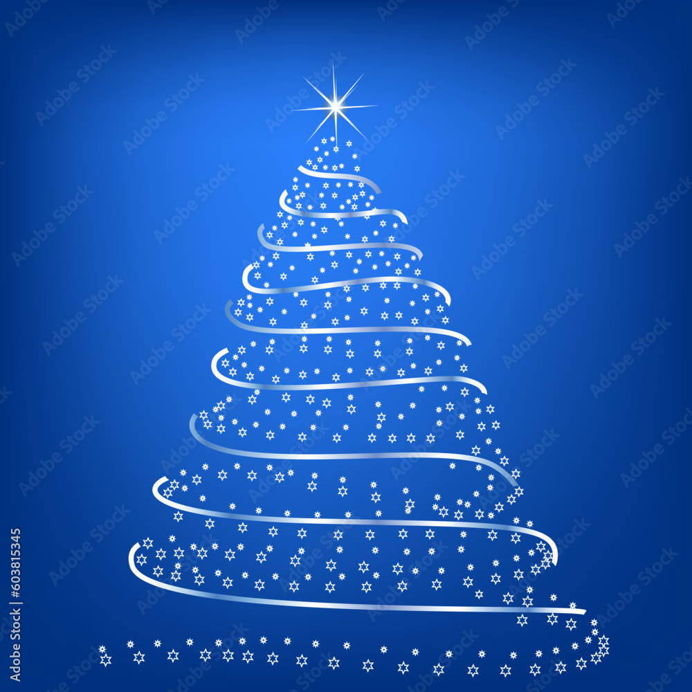 Stylized Christmas tree abstract vector illustration Stylized Christmas tree abstract vector illustration