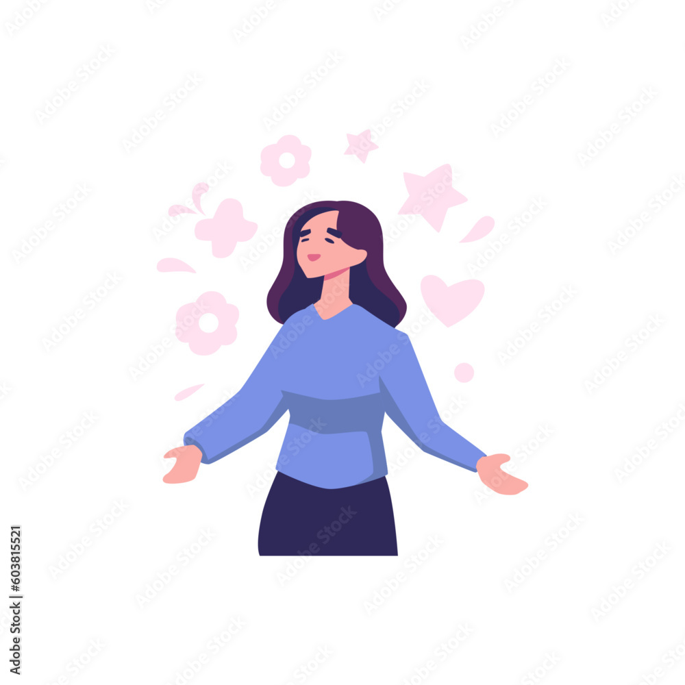 euphoria flat style illustration vector design euphoria flat style illustration vector design