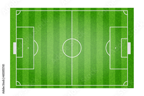 Football soccer field vector illustration. Coach table for tactic presentation for players. Sport strategy view.