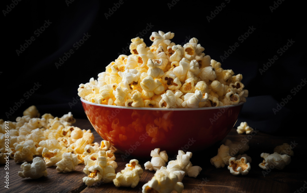popcorn created with Generative AI technology popcorn created with Generative AI technology