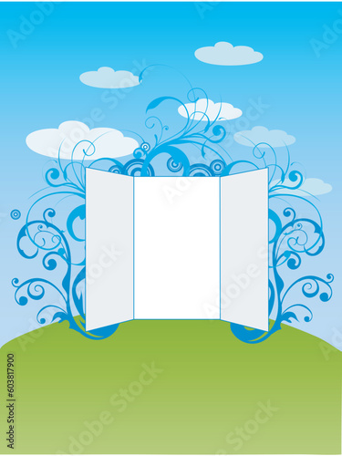 illustration drawing of abstract background
