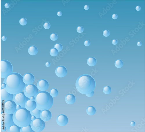 Abstract blue background - vector