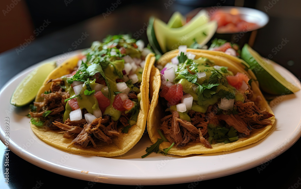 Tacos created with Generative AI technology Tacos created with Generative AI technology