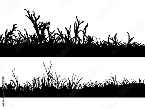 2 Landscape silhouette elements -  (On separate layers)