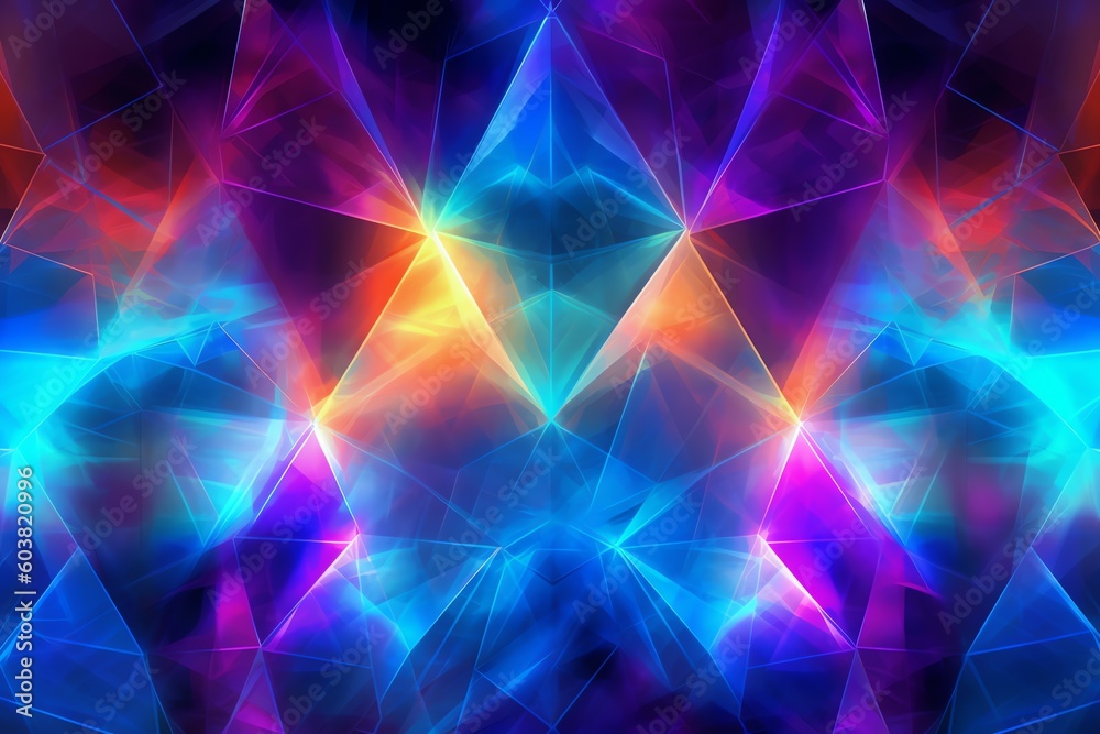 abstract glowing prism background abstract glowing prism background