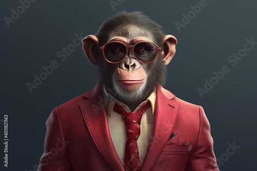 monkey in suit
