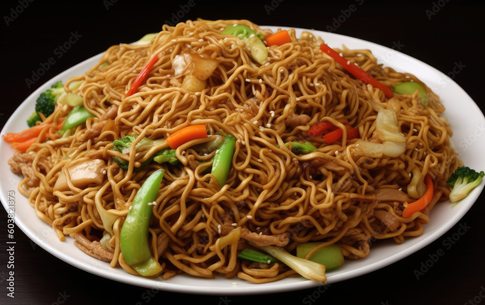 yakisoba created with Generative AI technology yakisoba created with Generative AI technology