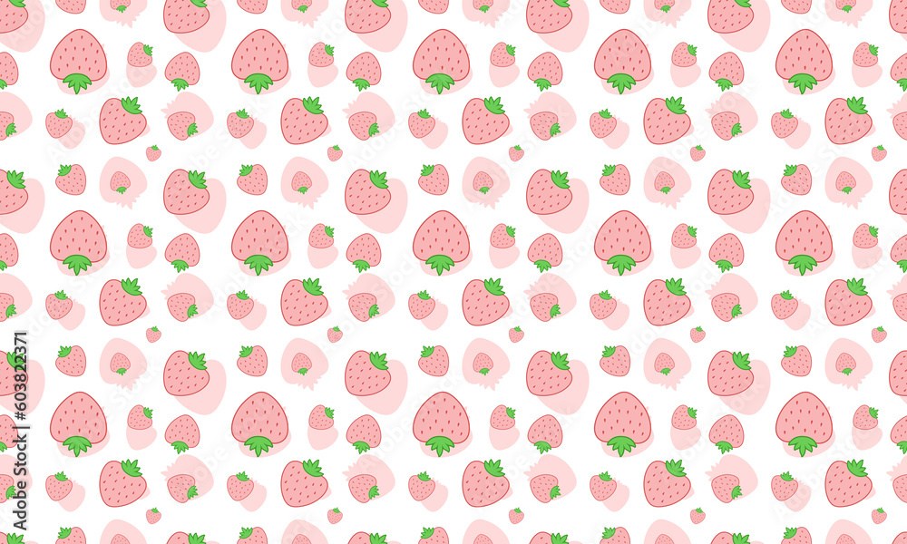 strawberry seamless pattern