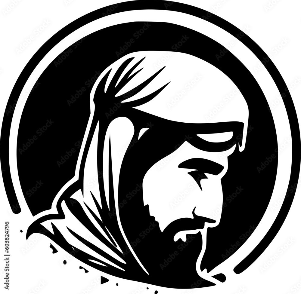 Islam - Black and White Isolated Icon - Vector illustration Islam - Black and White Isolated Icon - Vector illustration