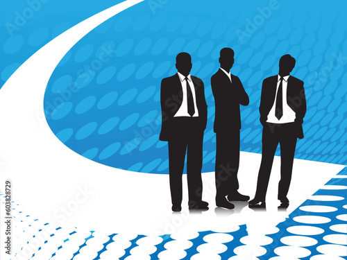 This is vector illustration of business corporate people