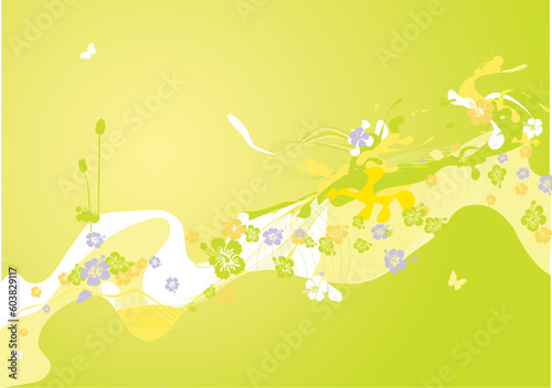 Colorful spring decoration.   abstract  Spring flower background