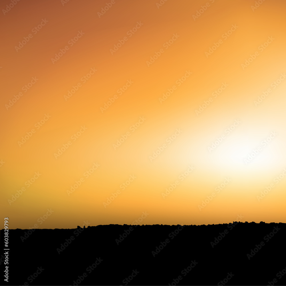 Sunset 08 - Coloured vector illustration