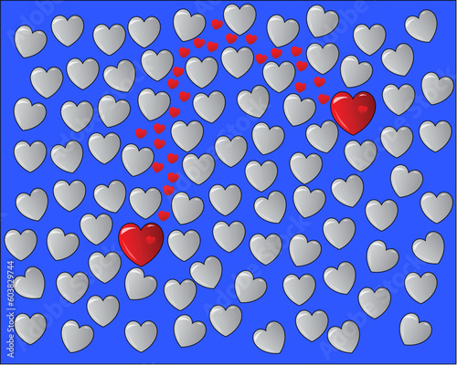 Vector illustration of finding your loved one