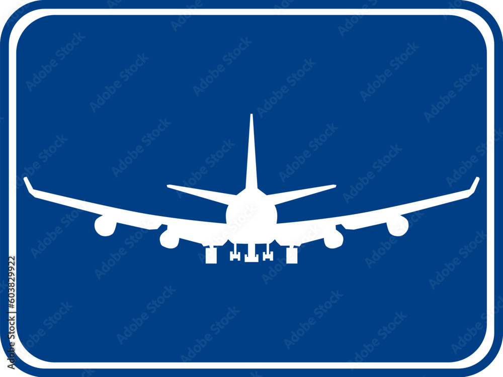 Silhouette of a air plane with a blue background. Silhouette of a air plane with a blue background.