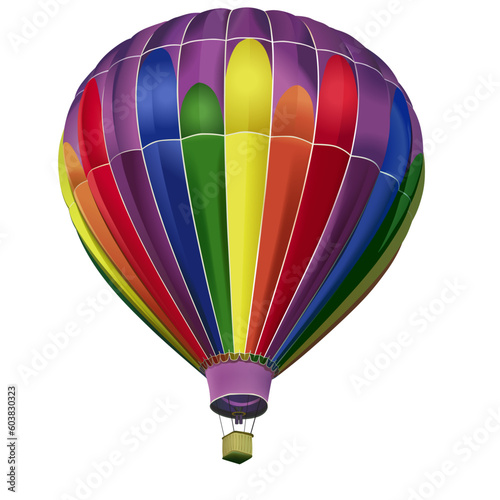 Air-balloon - High detailed and coloured vector illustration.
