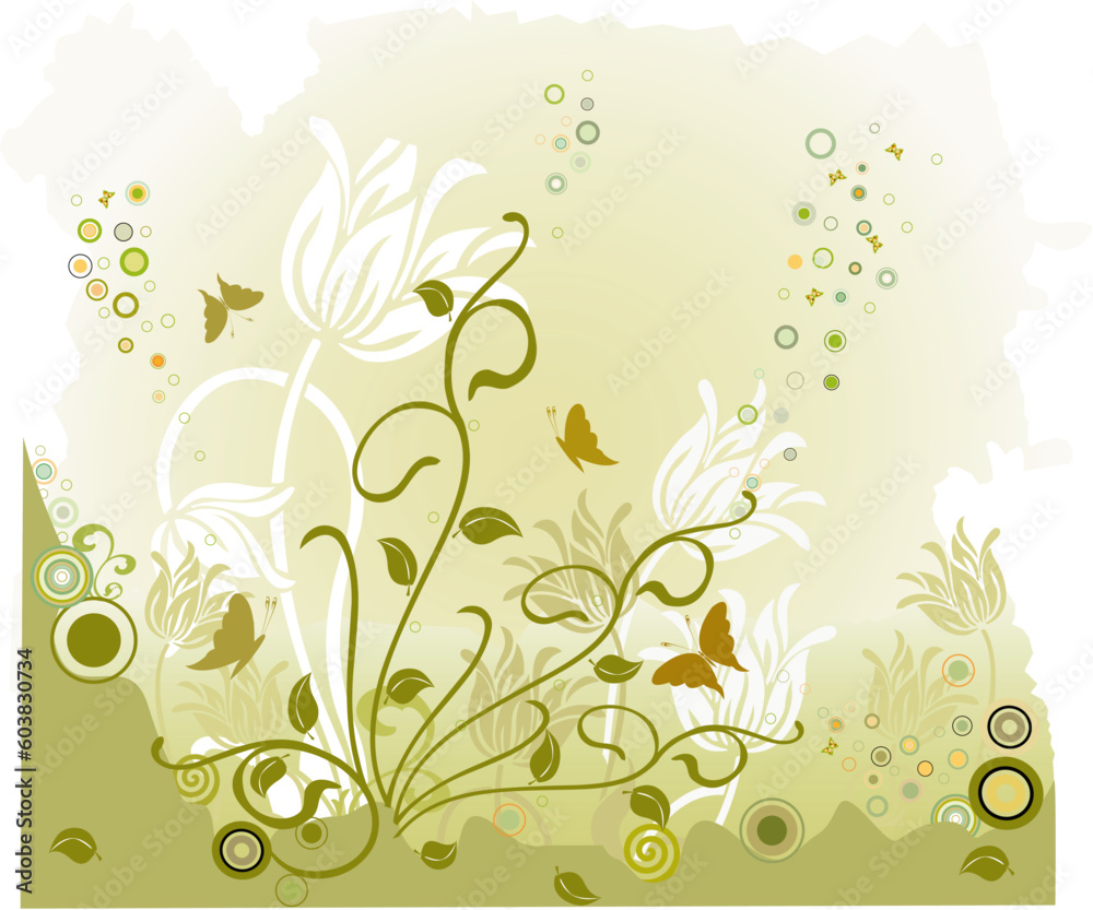 Floral Background - vector illustration Floral Background - vector illustration