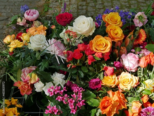 Grabblumen au dem Ohlsdorfer Friedhof