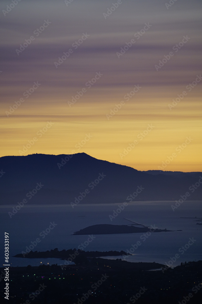 Watching the sunset at Grizzly Peak in Berkeley, California Watching the sunset at Grizzly Peak in Berkeley, California