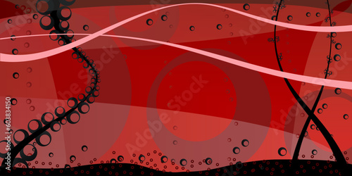 Abstract underwater scene in vector format