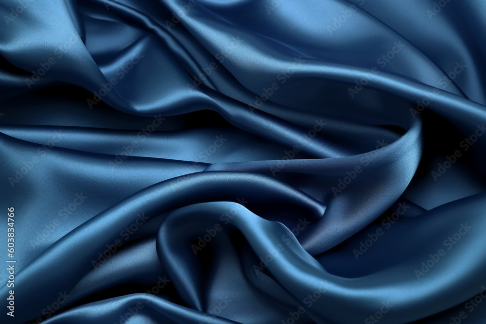 Blue silk background stock photo. AI generative Blue silk background stock photo. AI generative