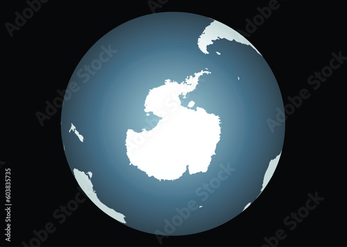 Antarctica (Vector). Accurate map of antarctica. Includes the southern tips of South America, Australia, and Africa