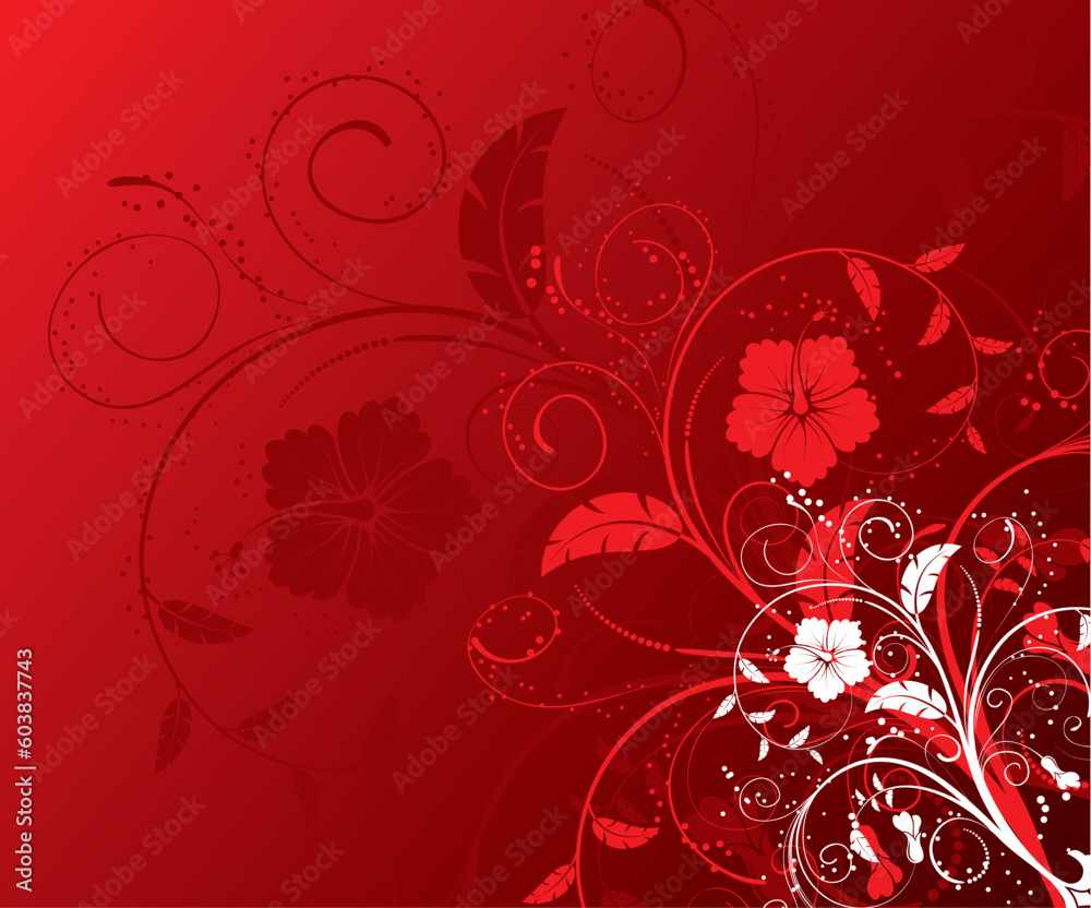 Abstract floral background, element for design, vector illustration Abstract floral background, element for design, vector illustration