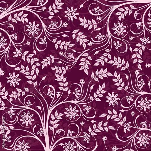 Floral pattern, vector illustration