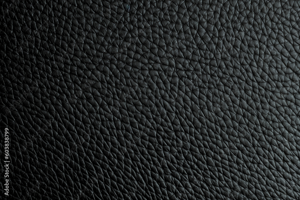 Black leather textured background. Generative Ai Illustration. Black leather textured background. Generative Ai Illustration.