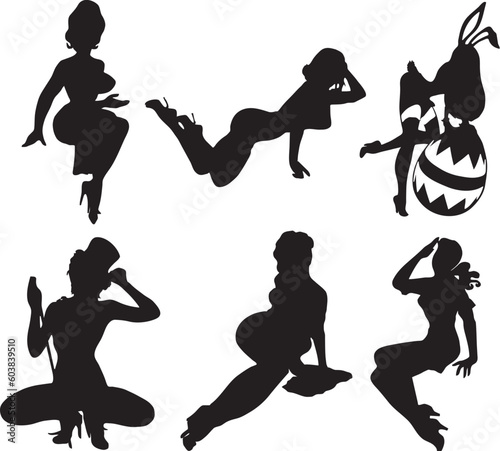 Sexy Silouettes - Vector Format