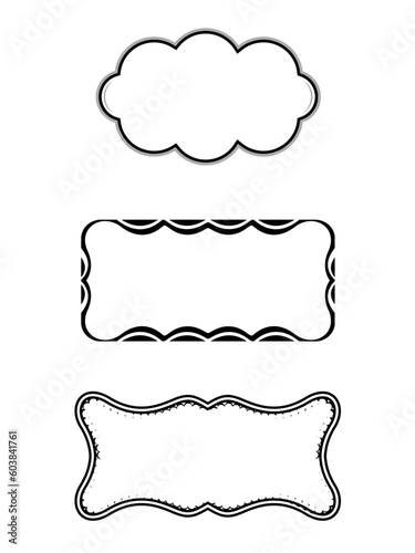 illustration of book plates on white background