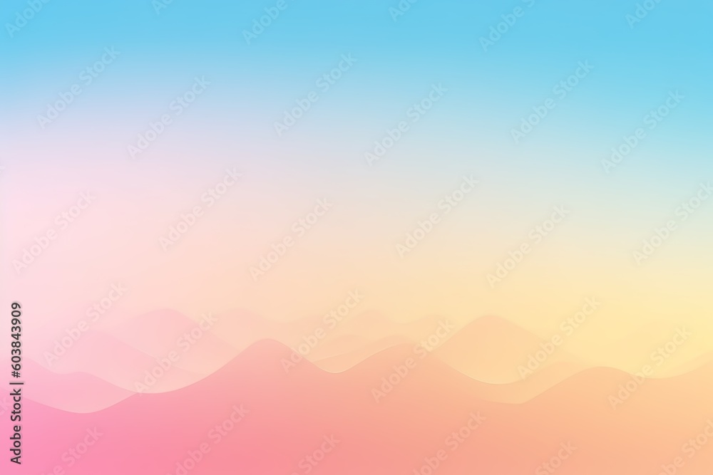 Warm and Easy Low-Color Rainbow Wallpaper