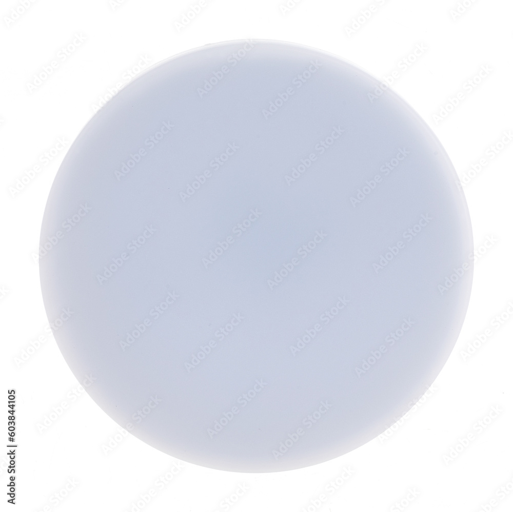 round recessed ceiling spotlight on a white background
