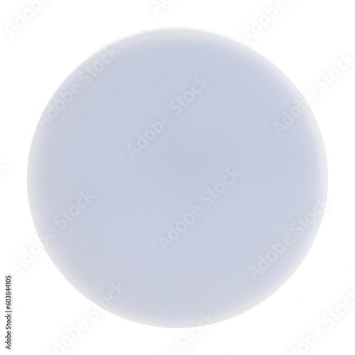 round recessed ceiling spotlight on a white background 