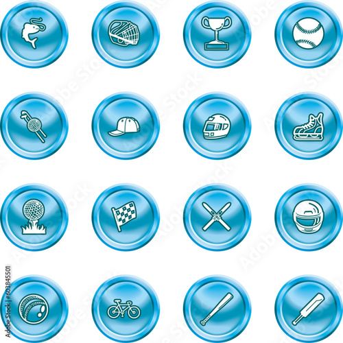 A set of sports icons / design elements.