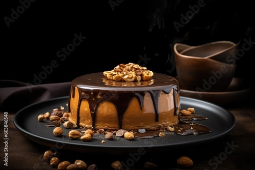 Salted caramel and chocolate cake