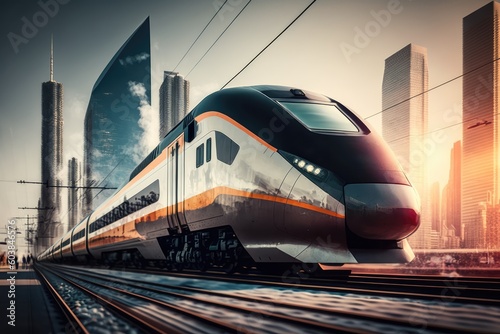 Futuristic speed train